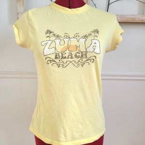 B2G1 FREE | Yellow Zuma Beach Graphic Tee - Medium